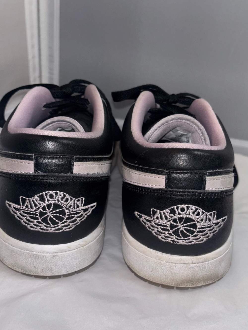 Nike Air Jordan 1 Low Black purpke lavender Men's Sneakers 12